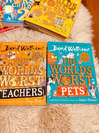 (8-12)Lote 6xlibros David Walliams World's Worst