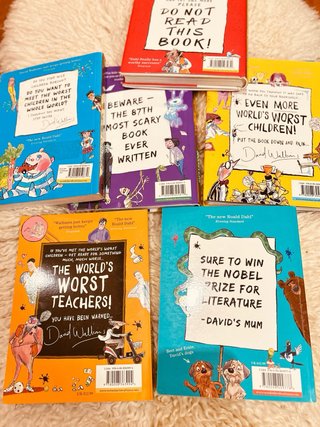 (8-12)Lote 6xlibros David Walliams World's Worst