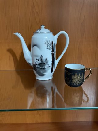 Cafetera de porcelana china