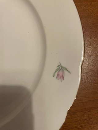 Piatto Korok porcellana floreale vintage
