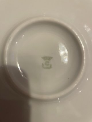 Piatto Korok porcellana floreale vintage