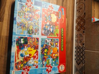 Puzzles Superthings 4 en 1