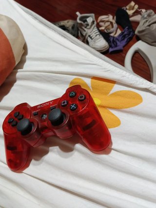 Mando PS3 original - Rojo Transparente