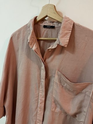 Camisa Parfois Beige/Rosa Talla Única