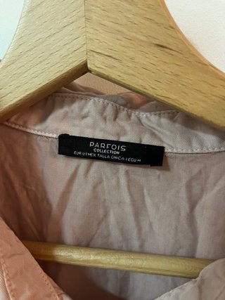 Camisa Parfois Beige/Rosa Talla Única