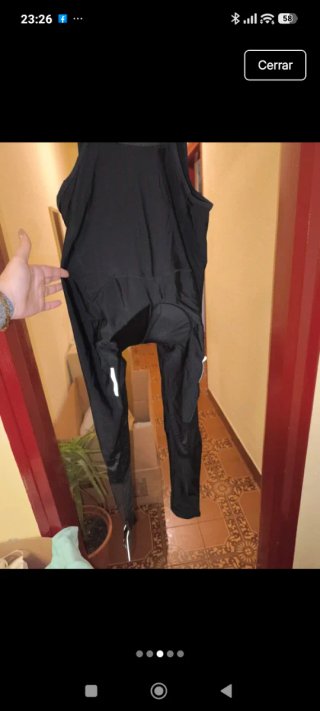 Mono de ciclismo negro XL