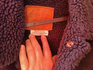 Cazadora Levi's Negra con Borrego