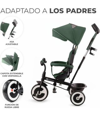 Triciclo evolutivo Kinderkraft verde