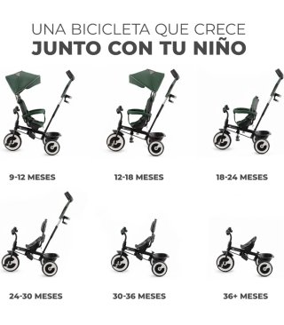 Triciclo evolutivo Kinderkraft verde