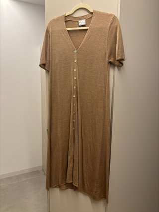 Vestido rústico Talla M Marrón