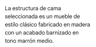 Cama madera estilo clásico barniz cerezo
