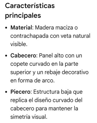 Cama madera estilo clásico barniz cerezo
