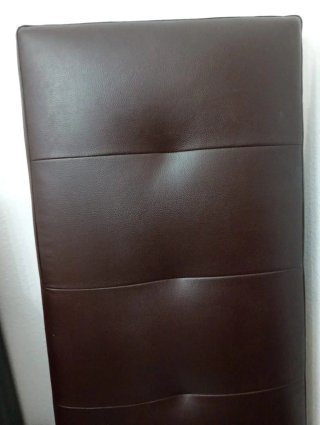 Cabecero de matrimonio polipiel chocolate