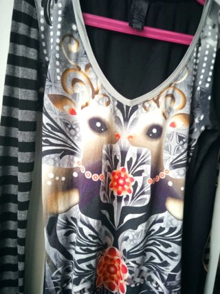 Camiseta Custo Barcelona Talla M , Estampado Anima