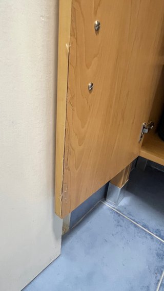 Mueble de baño y espejo madera