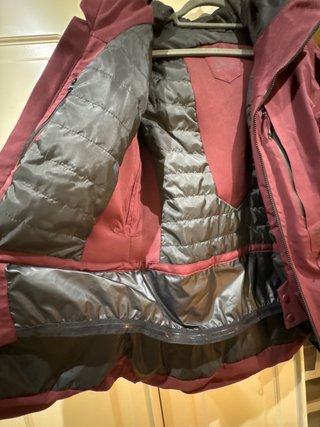Chaqueta de esquí Decathlon bordó Talla S