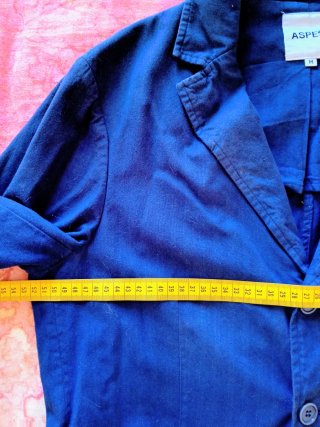 Americana Algodón Azul Talla M Aspesi