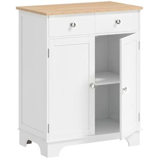 Credenza Bassa con Armadietto 2 Ante, Ripiani Rego