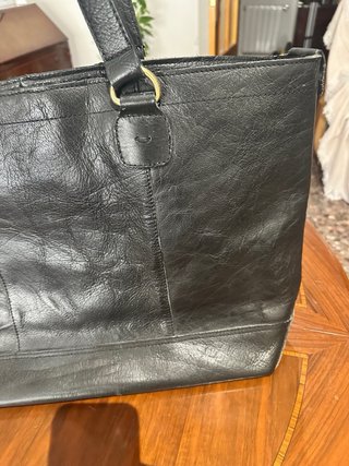Bolso Zara Piel Negro Grande