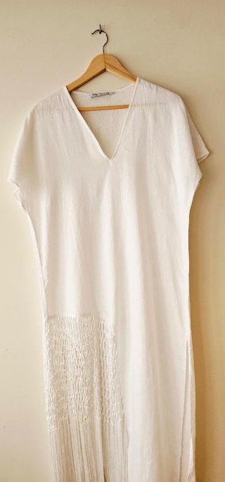 Vestito Zara Bianco Taglia M