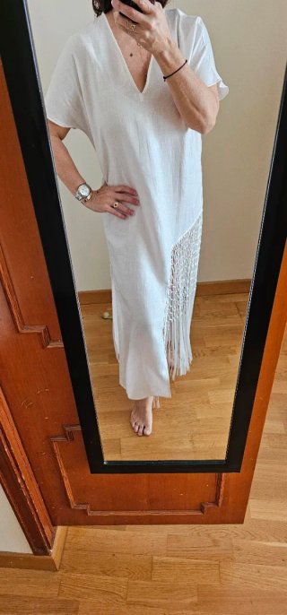 Vestito Zara Bianco Taglia M
