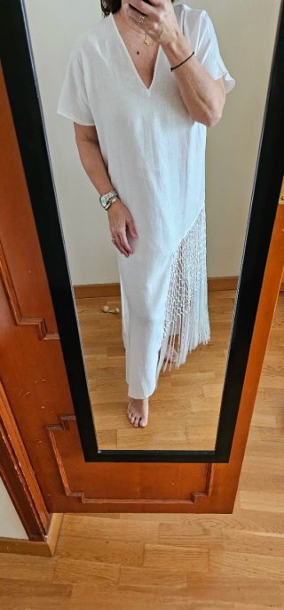 Vestito Zara Bianco Taglia M