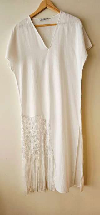 Vestito Zara Bianco Taglia M