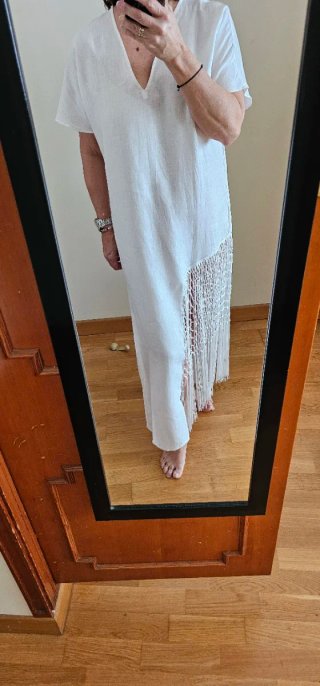 Vestito Zara Bianco Taglia M