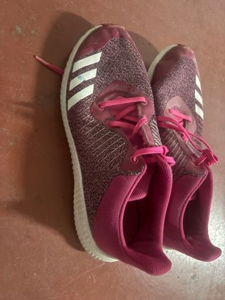 Tenis Adidas Niña Rosa y Blanco