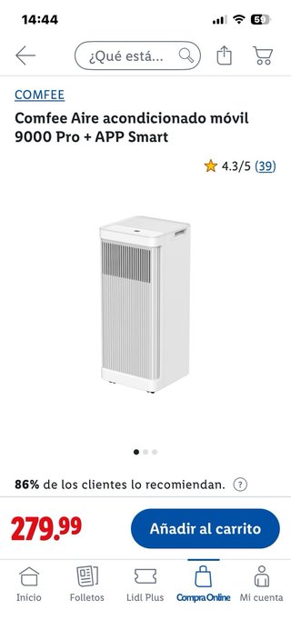 Aire Acondicionado Portátil Comfee