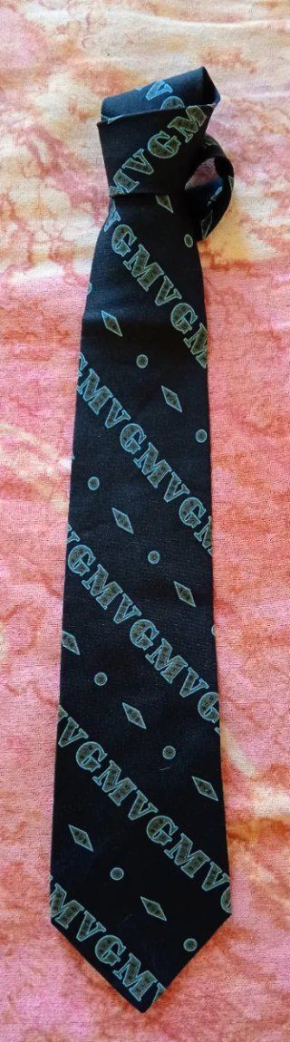 Corbata Vintage Gian Marco Venturi Negra/Azul