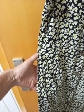 Vestido Veraniego Floral Negro