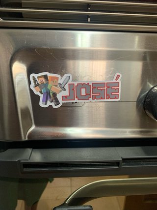 Imanes MINECRAFT personalizados con nombre