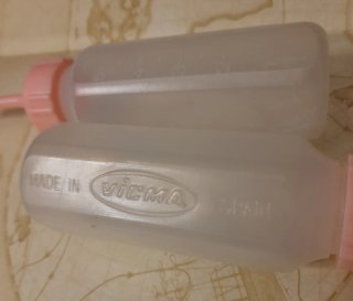 2 Biberones muñeca Vicma España Años 80