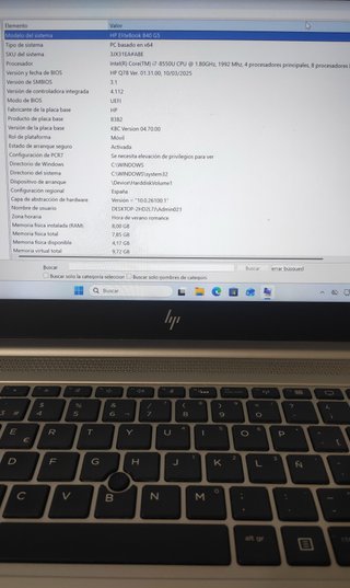 Portátil HP i7