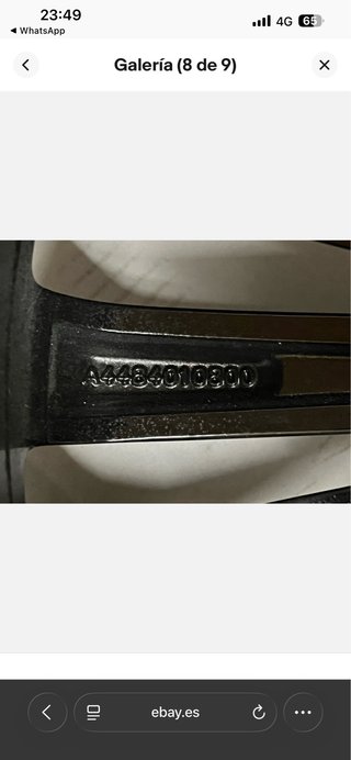 4 Llantas Mercedes 18” Originales Nuevas