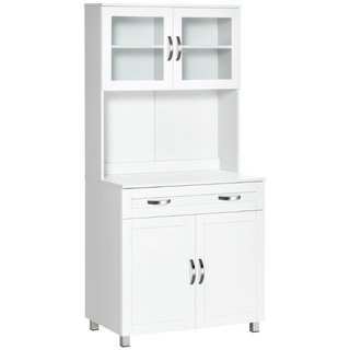 Mobile Cucina Moderno con 2 Armadietti, Ante in Ve