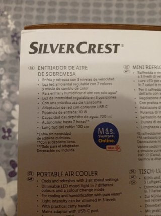 Silvercrest Enfriador de Aire Mini