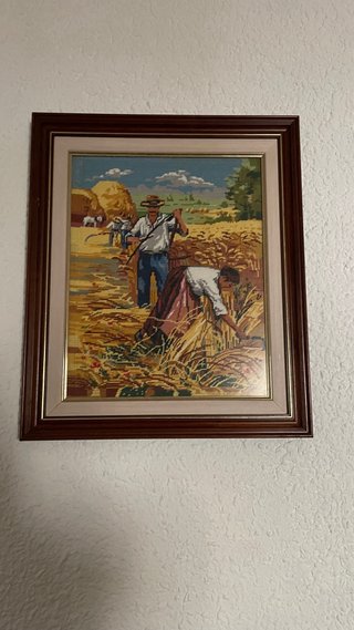 Cuadro Punto de Cruz Hecho a Mano
