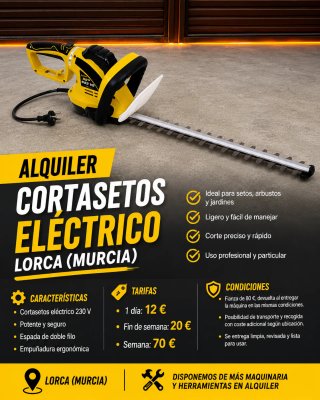 ALQUILER | Cortasetos Eléctrico