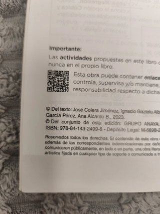 Libros de Matemáticas B 4°ESO Anaya