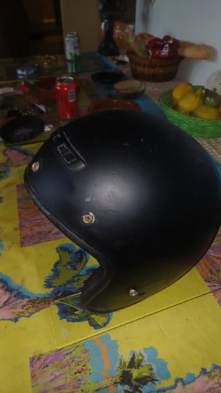 Casco Moto Negro Semi Nuevo