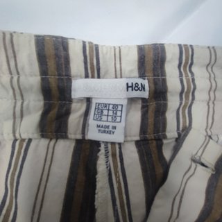 Pantalón de rayas ancho mujer