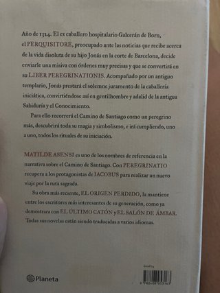 Libro MATILDE ASENSI PEREGRINATIO