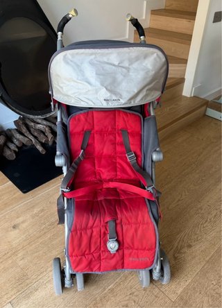 Maclaren Cochecito Silla Paseo Roja y Gris