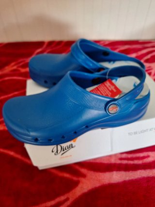 Zuecos Unisex Talla 39 Azul
