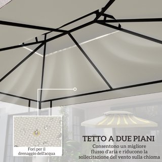 Copertura per Gazebo da Giardino Tetto Sostitutivo