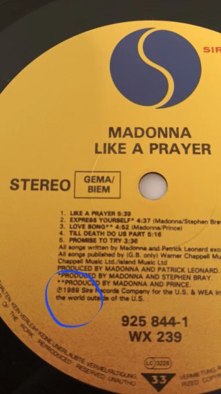 Vinilo Madonna Like a Prayer. Original