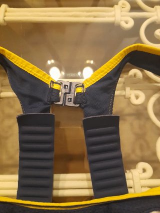 Sujetador deportivo Shock Absorber azul/amarillo