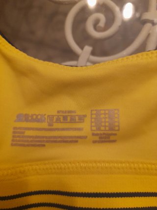 Sujetador deportivo Shock Absorber azul/amarillo